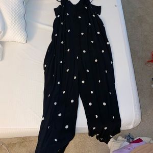 Free people polka dot jumpsuit